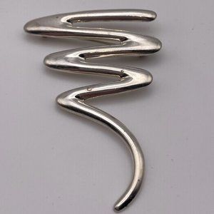 Vintage Post Modern Sterling Silver Pin